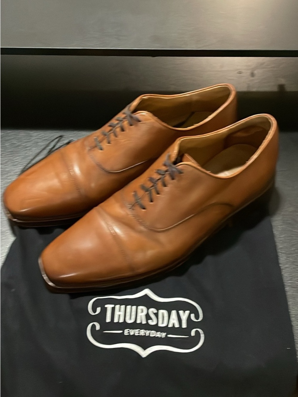 Thursday Boot Company Men's Tan Leather Oxfords